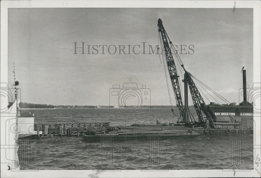 1951 Press Photo Repair to halt traffic - RSG31231 - Historic Images