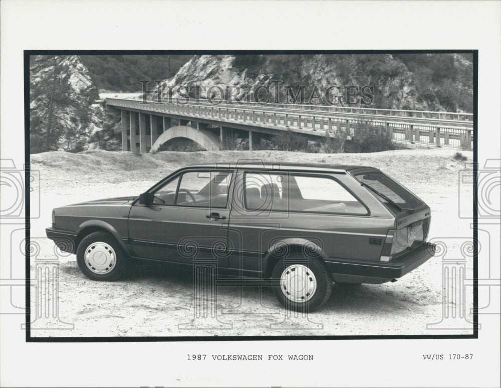 1989 Press Photo 1987 Volkswagen fox wagon - Historic Images