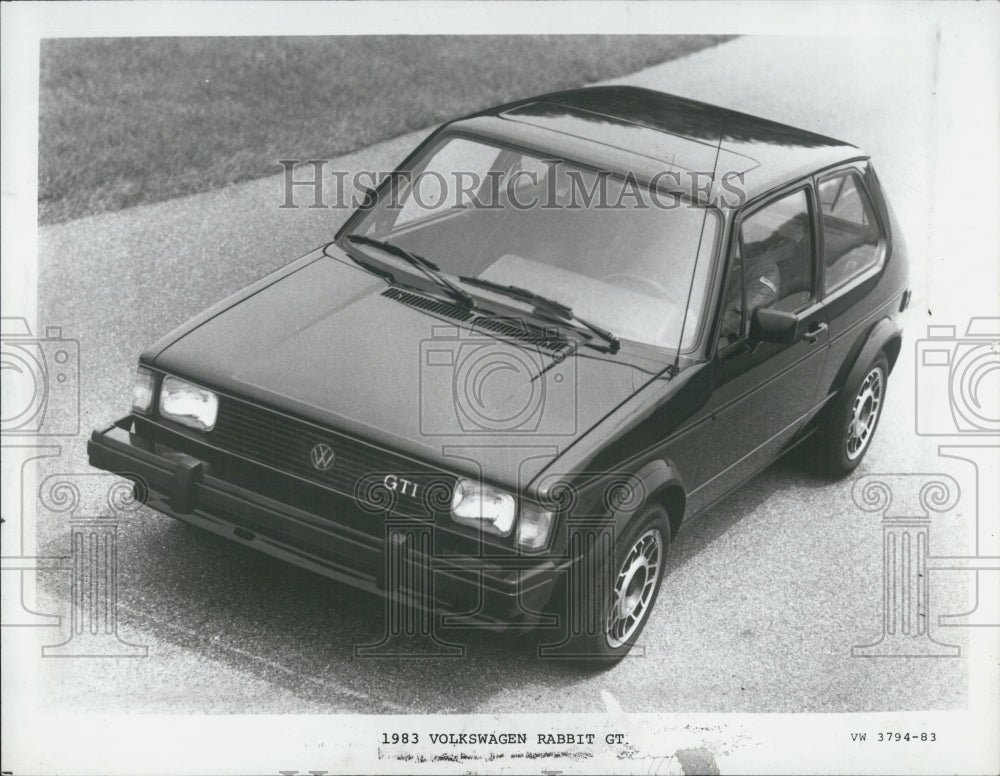1983 Press Photo Volkswagen Rabbit GT United States Canada Small Family Auto - Historic Images