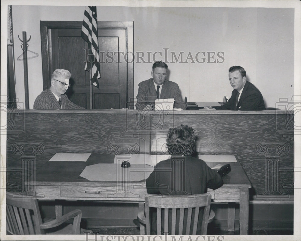 1958 Drivers License Appeal Board In Detroit, Wilburn Wagner - Historic Images