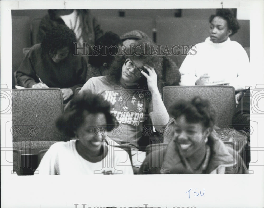 1989 Press Photo Tennessee State College Students Kirk Strange - Historic Images