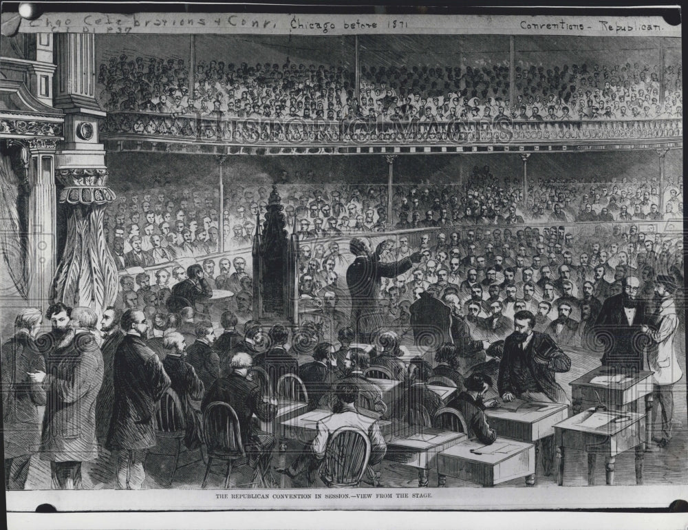 1940 Print Republican Convention Stage Crosby Opera House 1868 - Historic Images