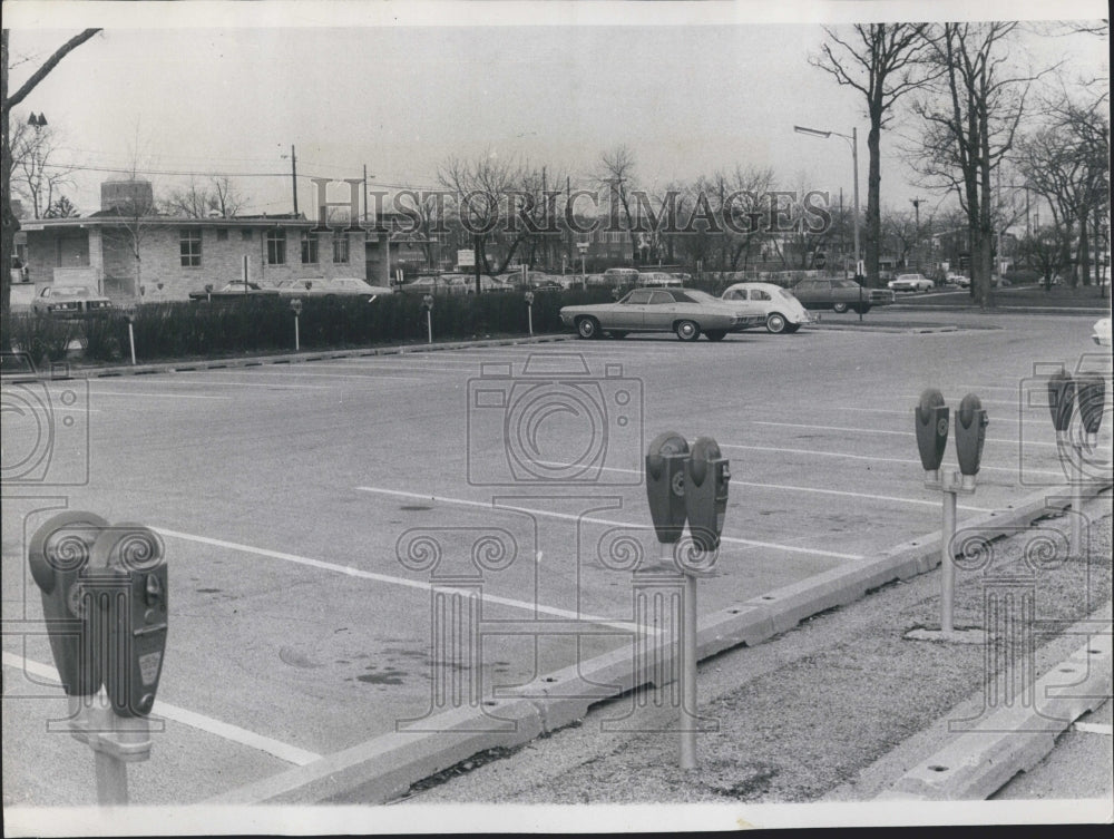 1970 Railroad Strike High Park Station Parking Lot Almost Empty - Historic Images