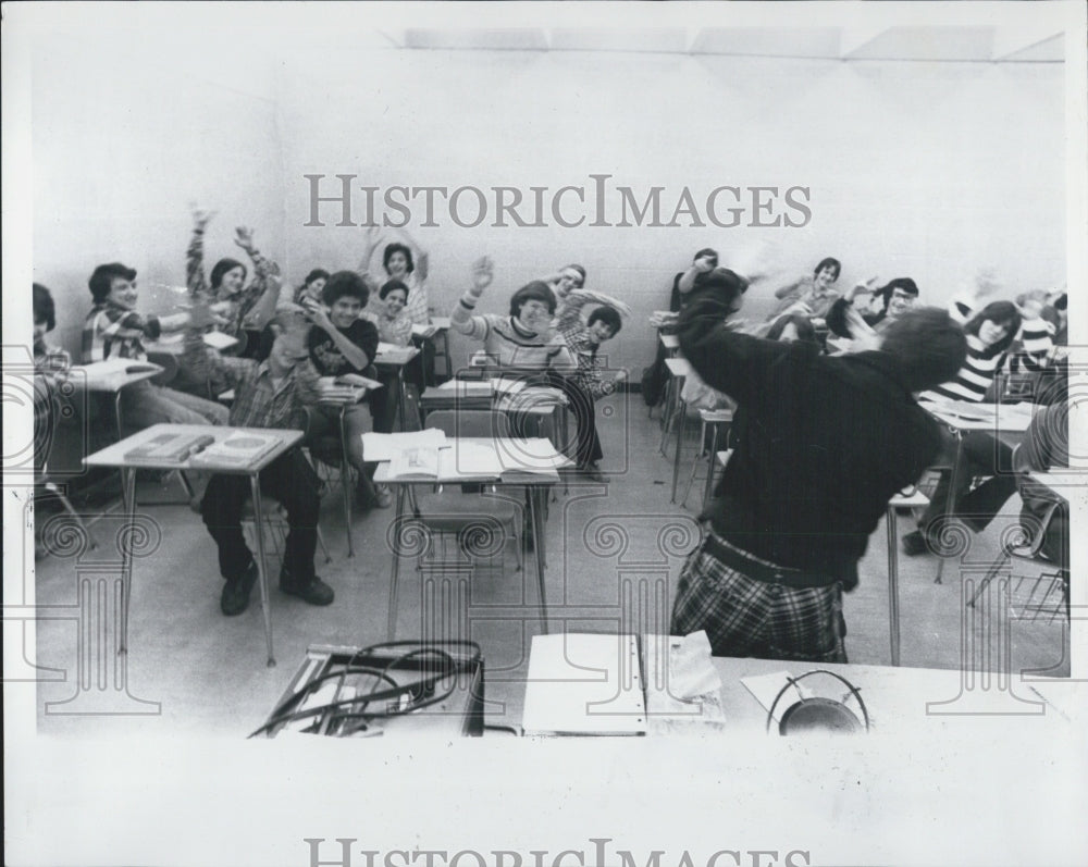1979 Press Photo School/Language Class/Oak Park High - Historic Images
