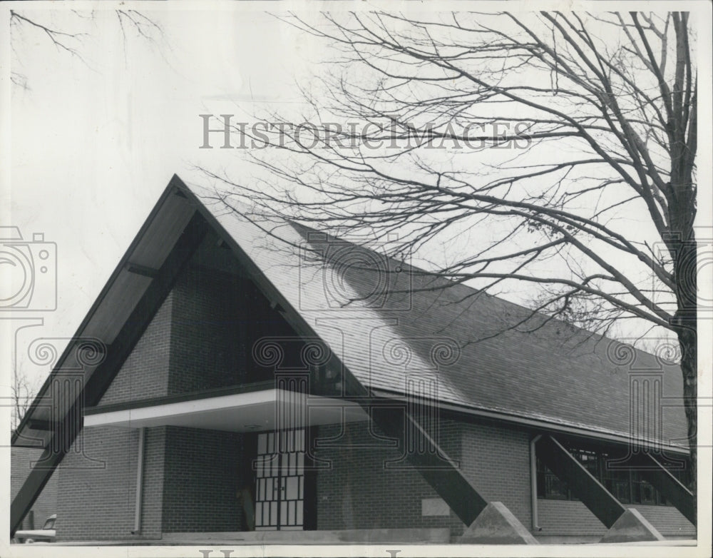 1966 Press Photo Mount Calvary Lutheran Church Franklin Park/Illinois - Historic Images