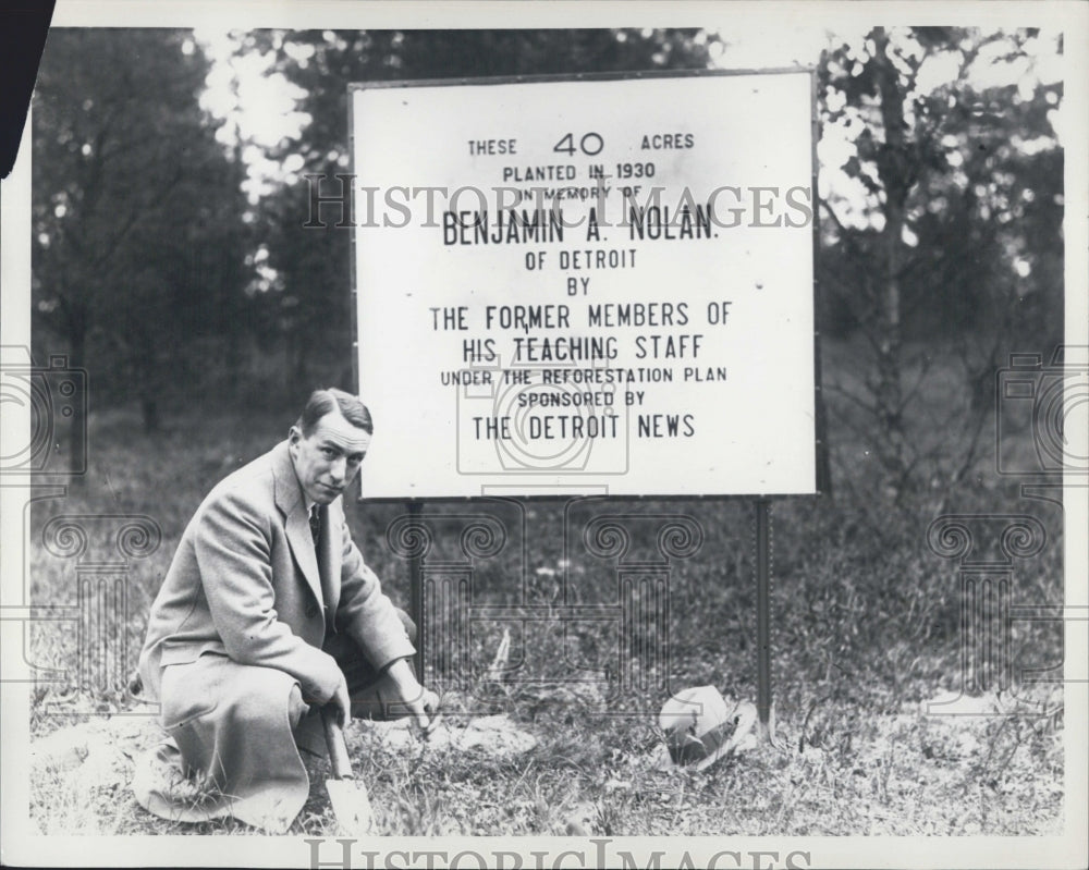 1930 Reforestation honoring Benjamin A. Nolan - Historic Images