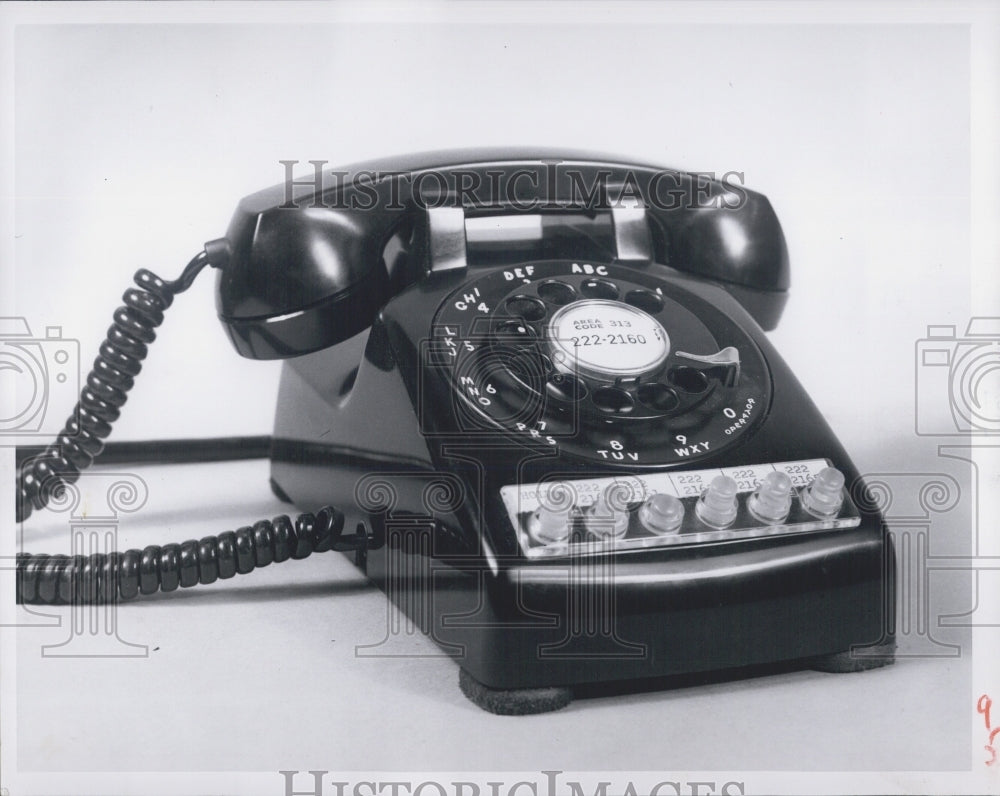 Press Photo News Telephone - Historic Images