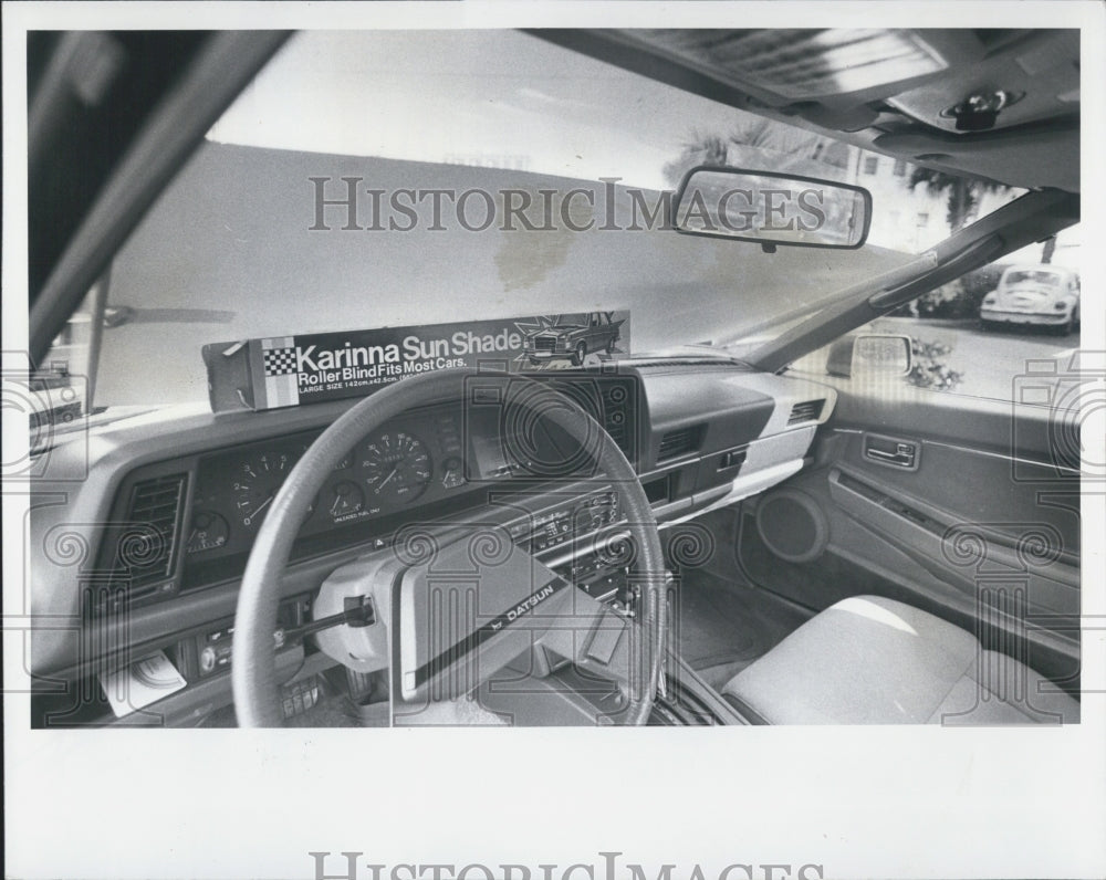 1983 Press Photo Karinna Sun Shade Car - Historic Images