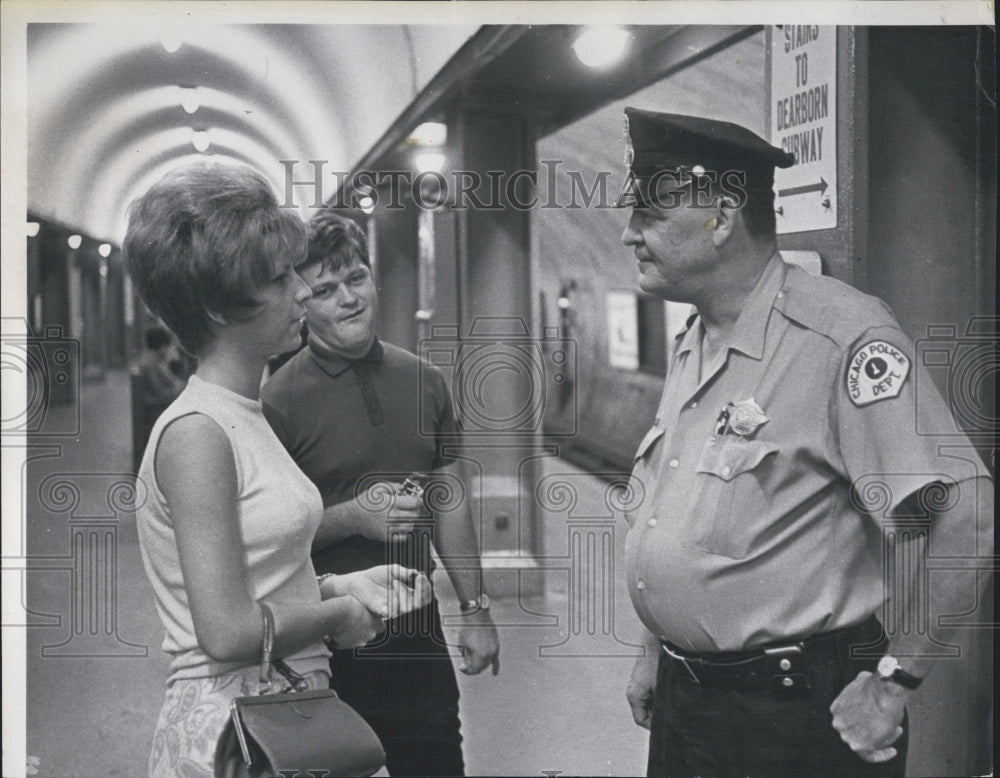 1967 Barbara Wayne Reels Charles Kay CTA Tube - Historic Images