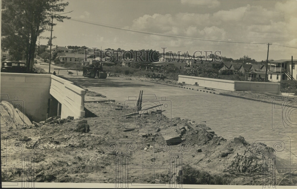 1941 Bridge Construction At Fifth Avenue South Bridge St. Petersburg-Historic Images