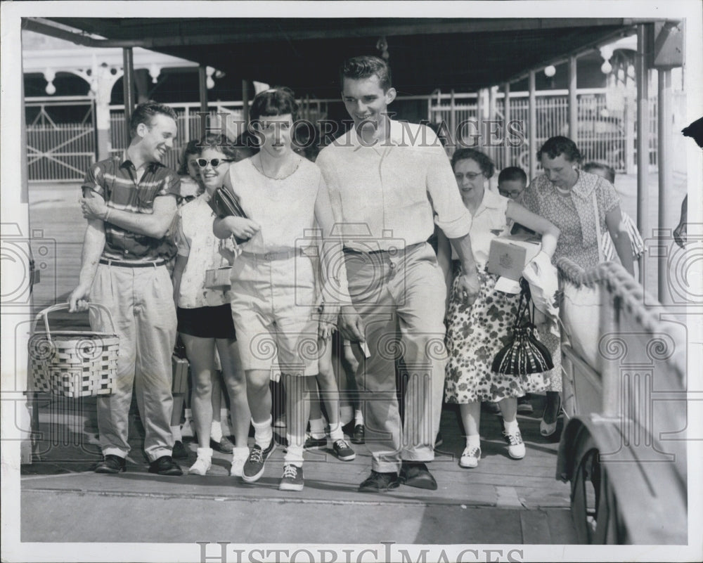 1956 Church Goers Picnic - Historic Images