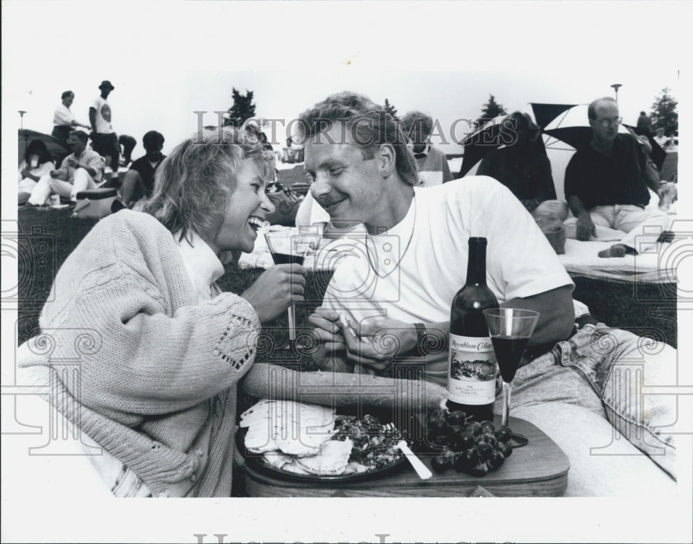 1991 Press Photo Meadowbrook Music Festival Picnic - Historic Images