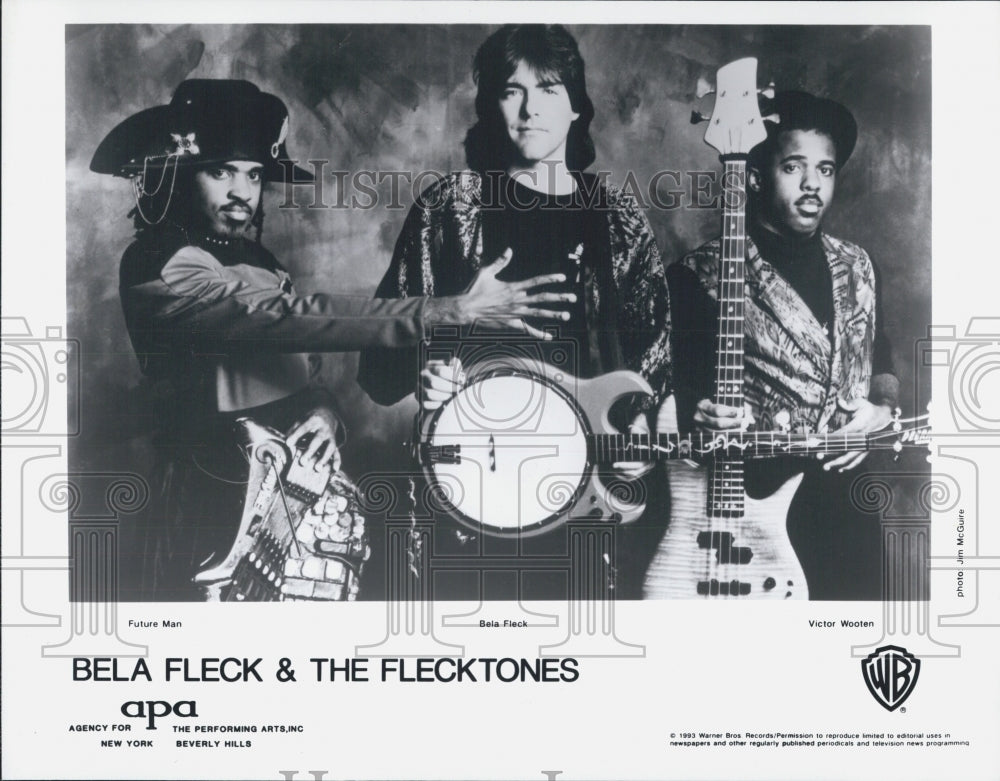 1993 Press Photo Bela Fleck &amp; The Flecktones - Historic Images