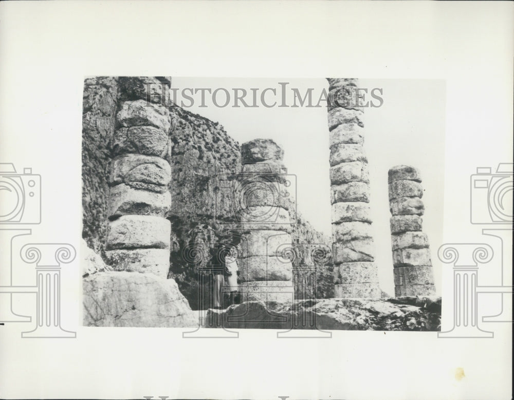 1965 Delphi, Greece, abode of Apollo on slopes of Mount Parnassus - Historic Images