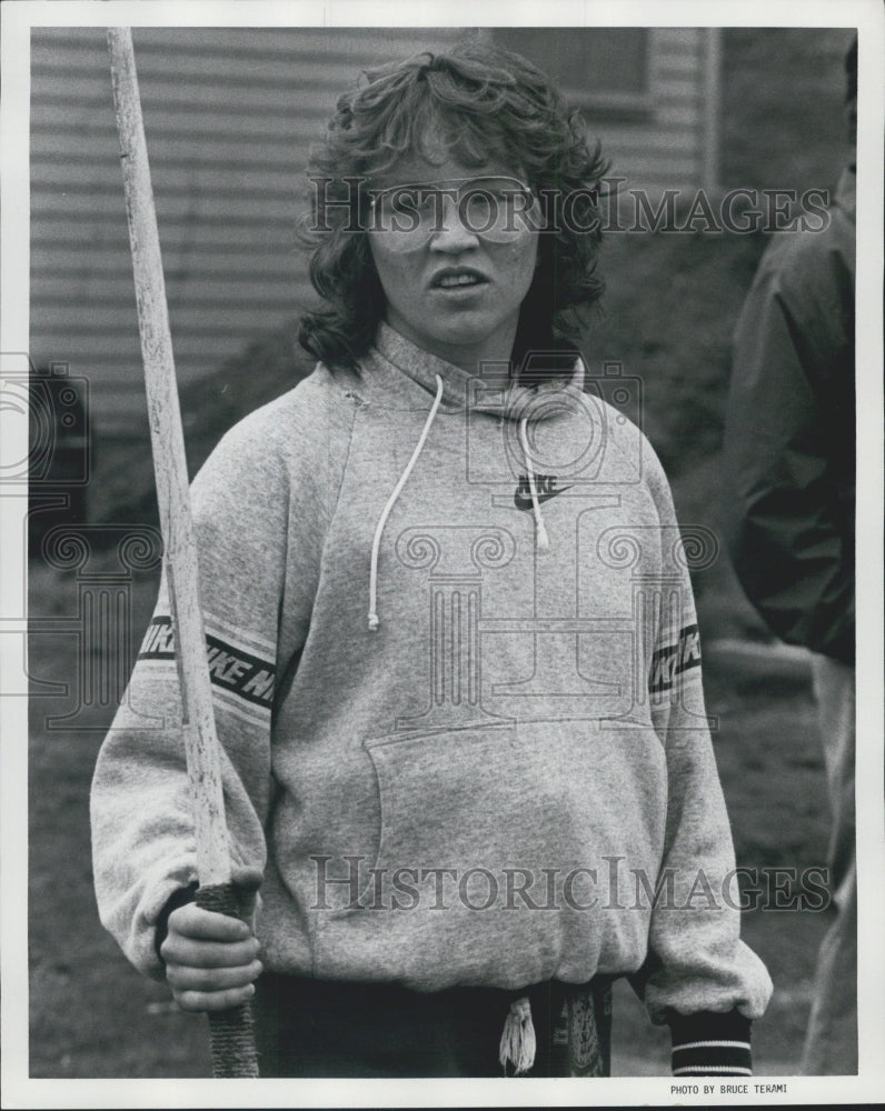 1986 Press Photo Washington Javelin Thrower Hellena Uusitalo - Historic Images