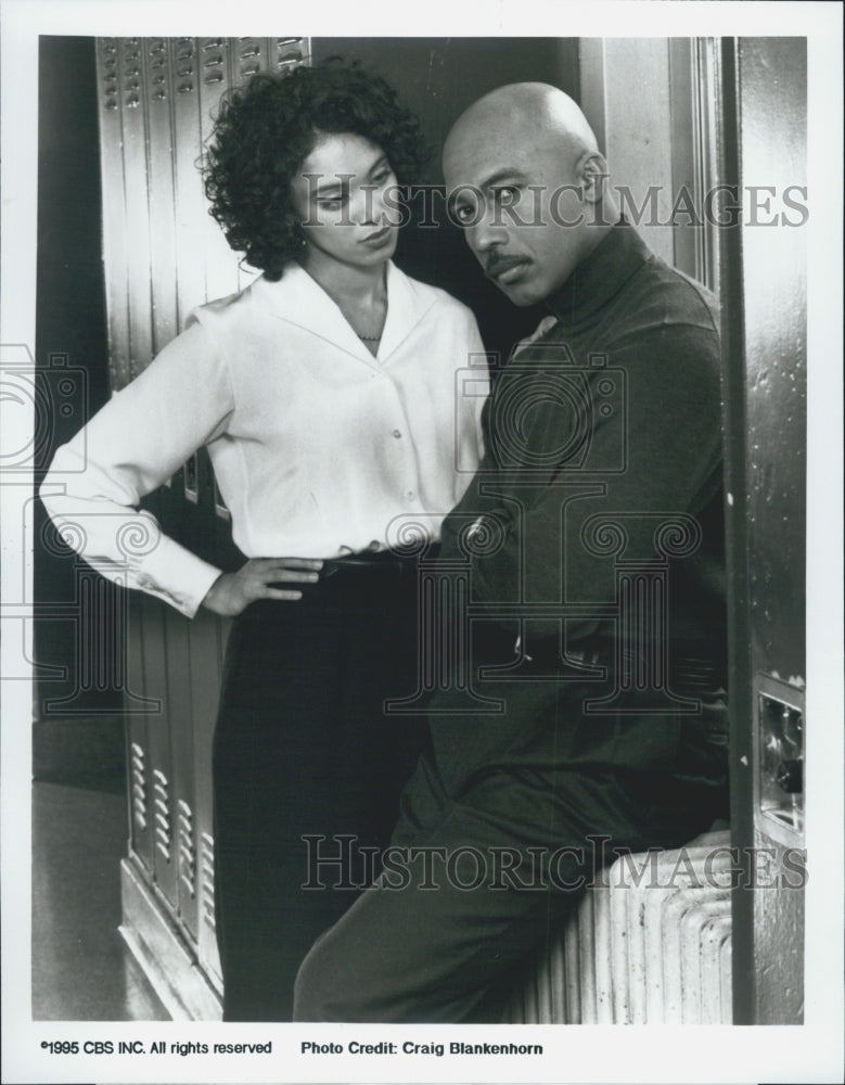 1995 Press Photo Kristin Wilson Montel Williams Actors Matt Waters - Historic Images