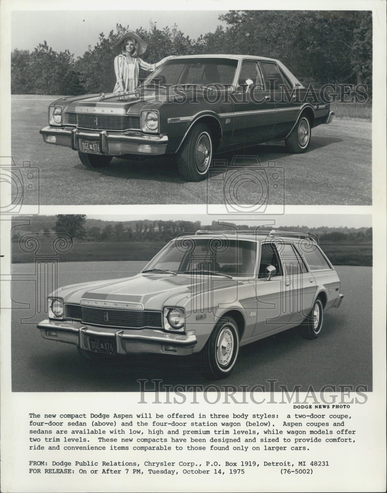 1976 Dodge Aspen Four-Door Sedan Four-Door Station Wagon - Historic Images