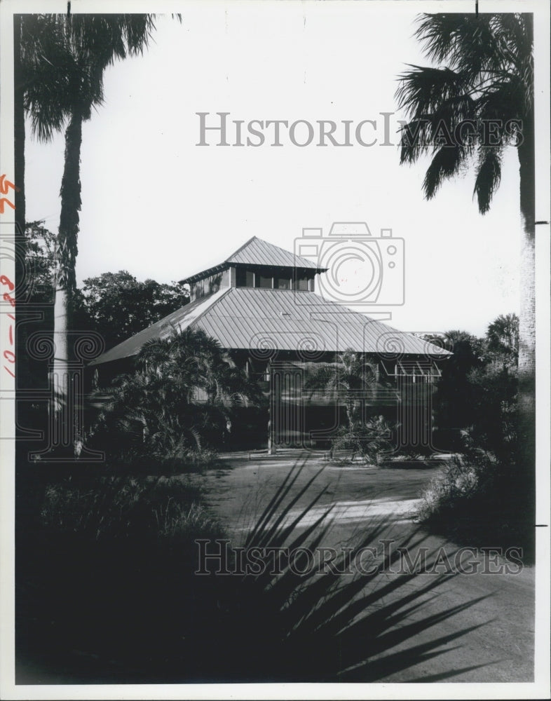 1980 Press Photo Logan Home designed by architect with Florida Style of building - Historic Images