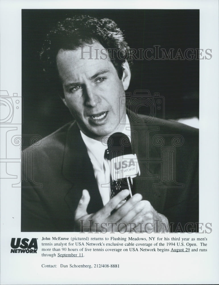 1994 Press Photo John McEnroe Cover US Open - Historic Images