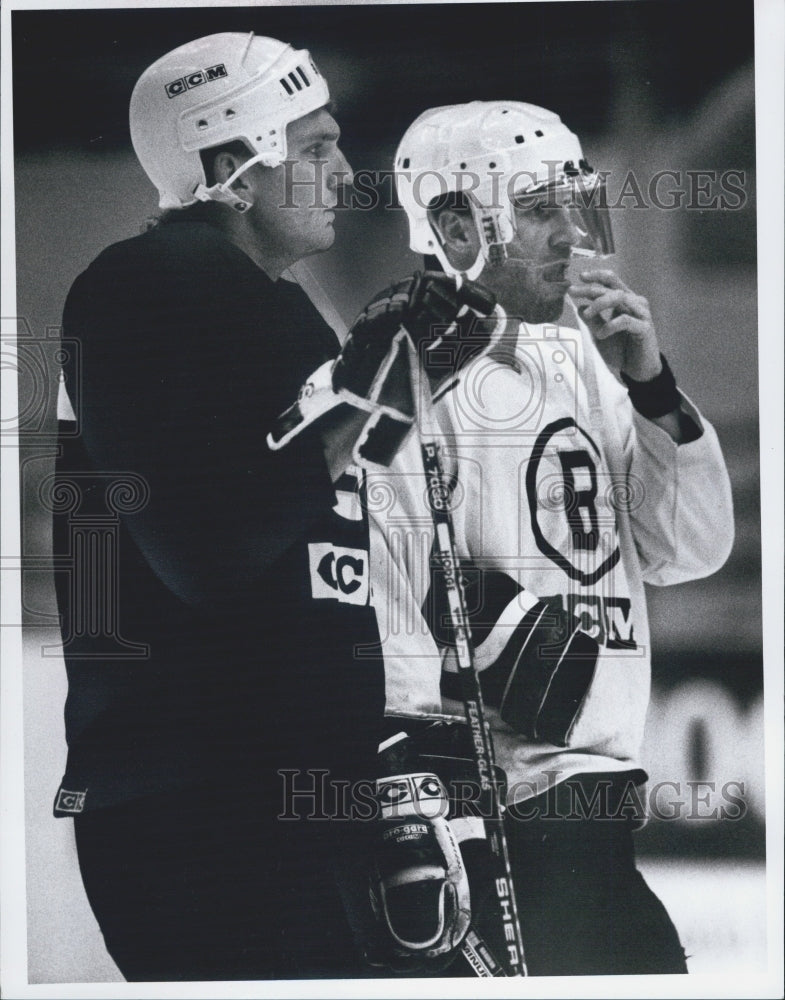 1991 Press Photo Ken Hodge with Dave Perlin - Historic Images