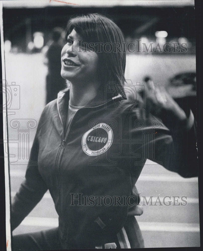 1974 Diane Kummer practices for Olympics - Historic Images