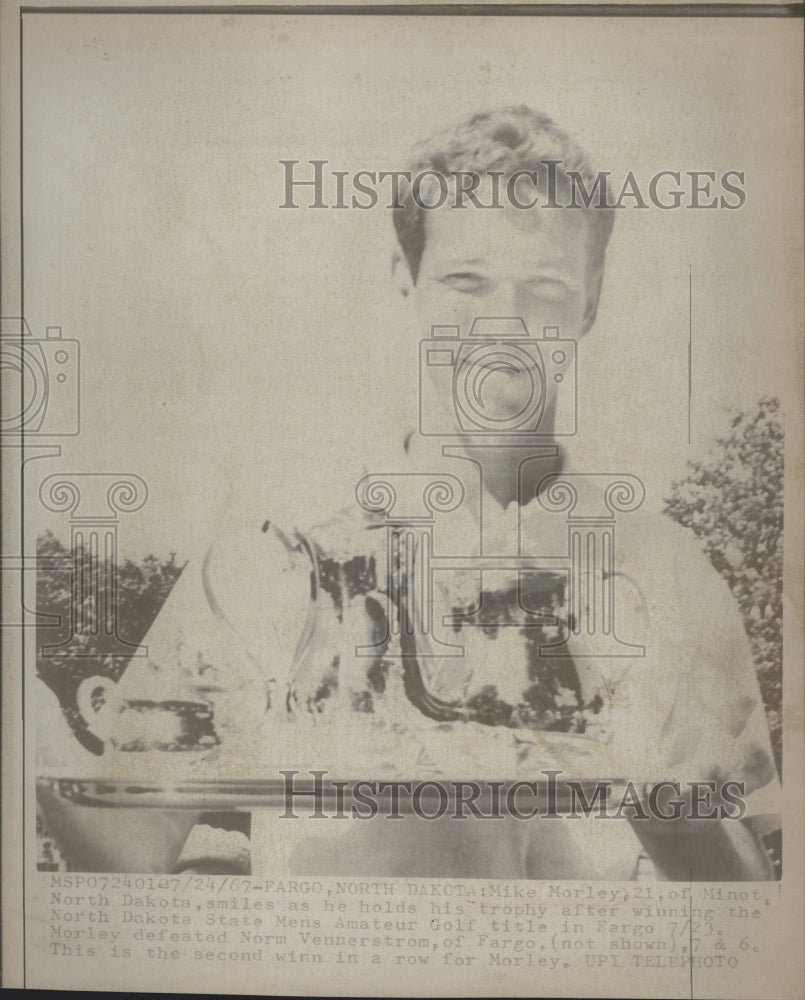1967 of Mike Morley, winner of North Dakota State Men's Golf title - Historic Images