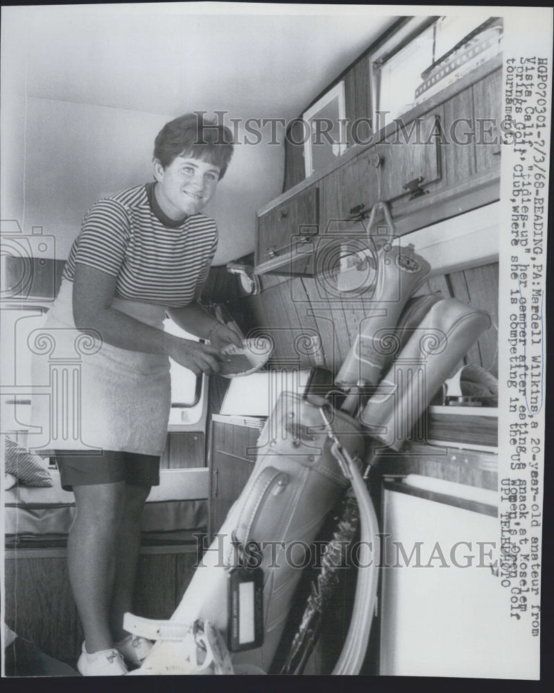 1968 Mardell Wilkins competing in Woment&#39;s Open Golf Tournament - Historic Images