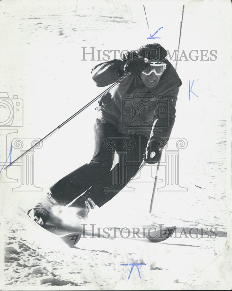 Press Photo Egon Zimmerman, ski school director - Historic Images