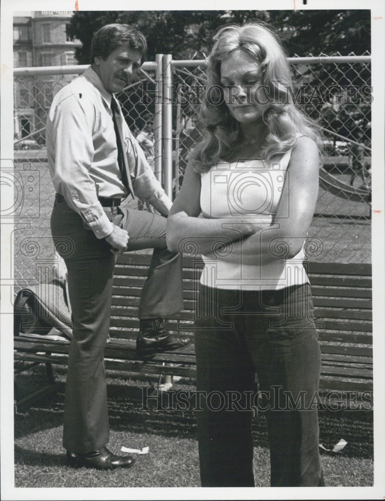 1975 Don Meredith and Joanna Moore in Police Story - Historic Images