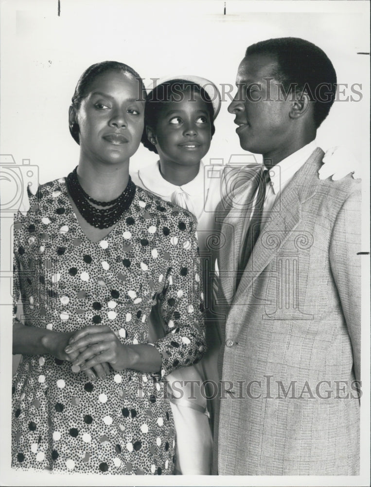 1989 Press Photo Actors Phylicia Rashad Keshia Knight Pulliam Dorian Harewood - Historic Images