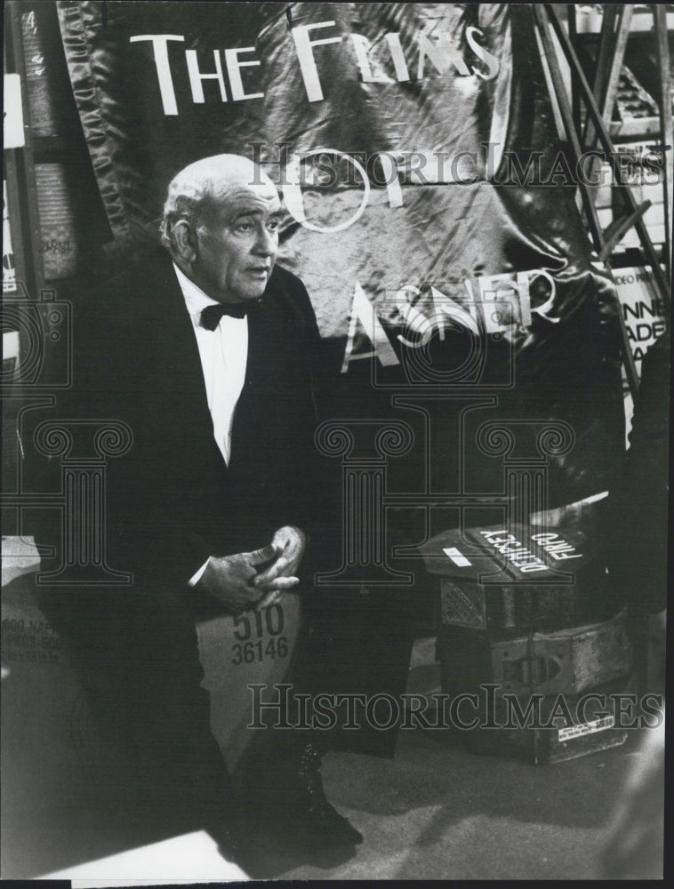 1987 Press Photo Actor Ed Asner Stars In CBS Television Show The Popcorn Kids - Historic Images