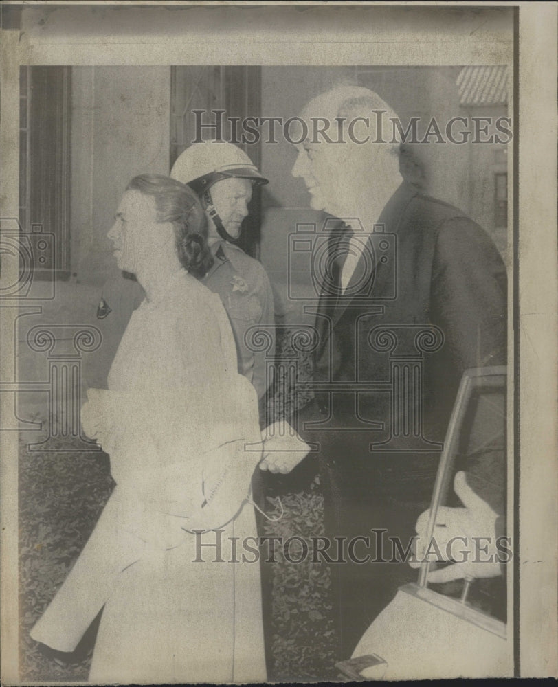 1967 Secy of St and Mrs Dean Rusk at wedding for Daughter Margaret. - Historic Images