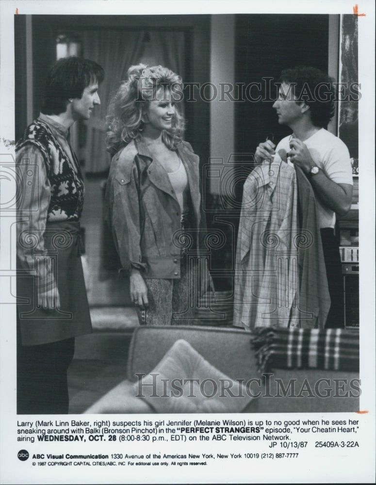 1987 Press Photo TV Program &quot;Perfect Strangers&quot; - Historic Images