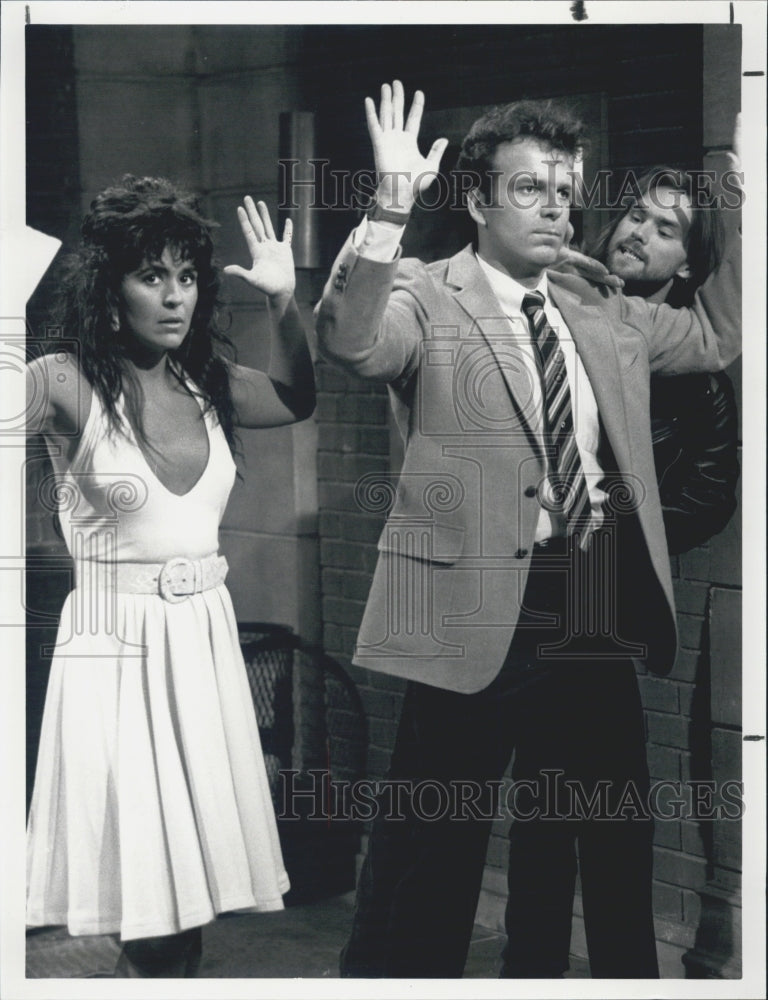 1989 Press Photo Maria Conchita Alonso Robert Cohessy the Date - Historic Images