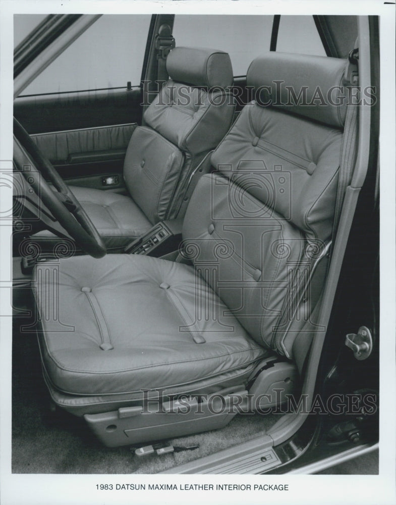 1983 Press Photo Datsun maxima leather interior pacage - Historic Images