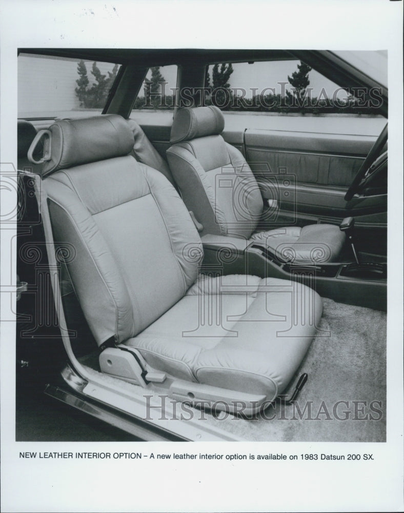 1983 Press Photo New leather interior option - Historic Images