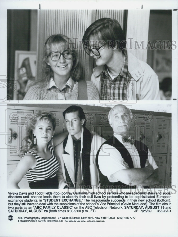 1989 Press Photo Student exchange - Historic Images