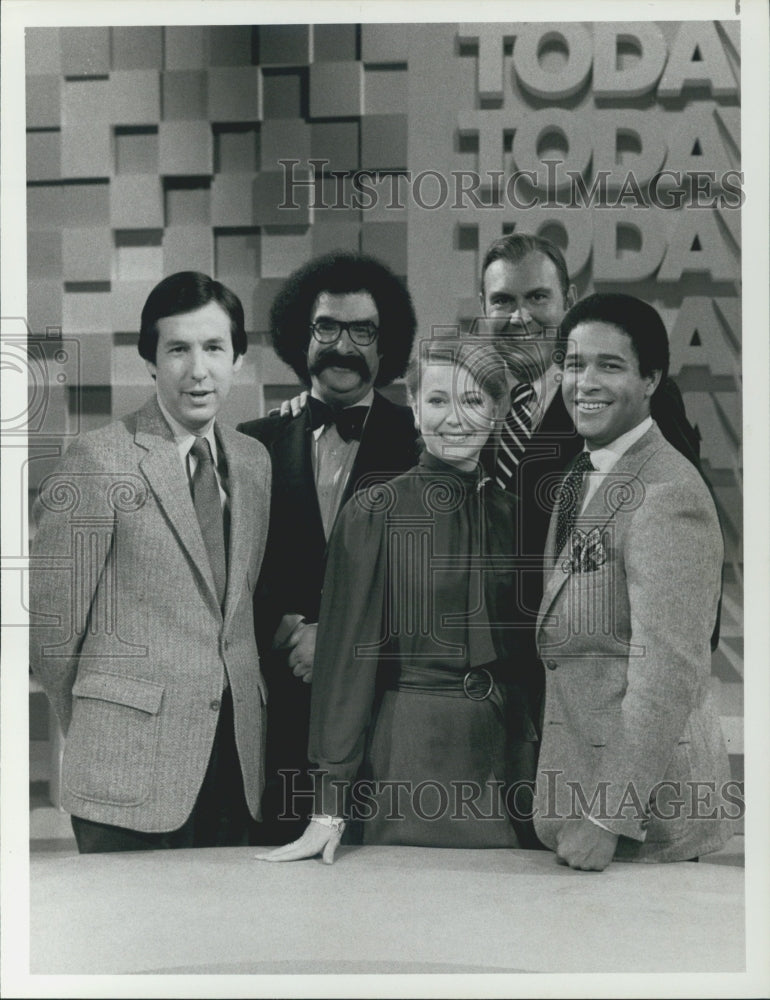 1981 Press Photo Chris Wallace Bryant Gumbel Gene Shalit Willard Scott Today - Historic Images