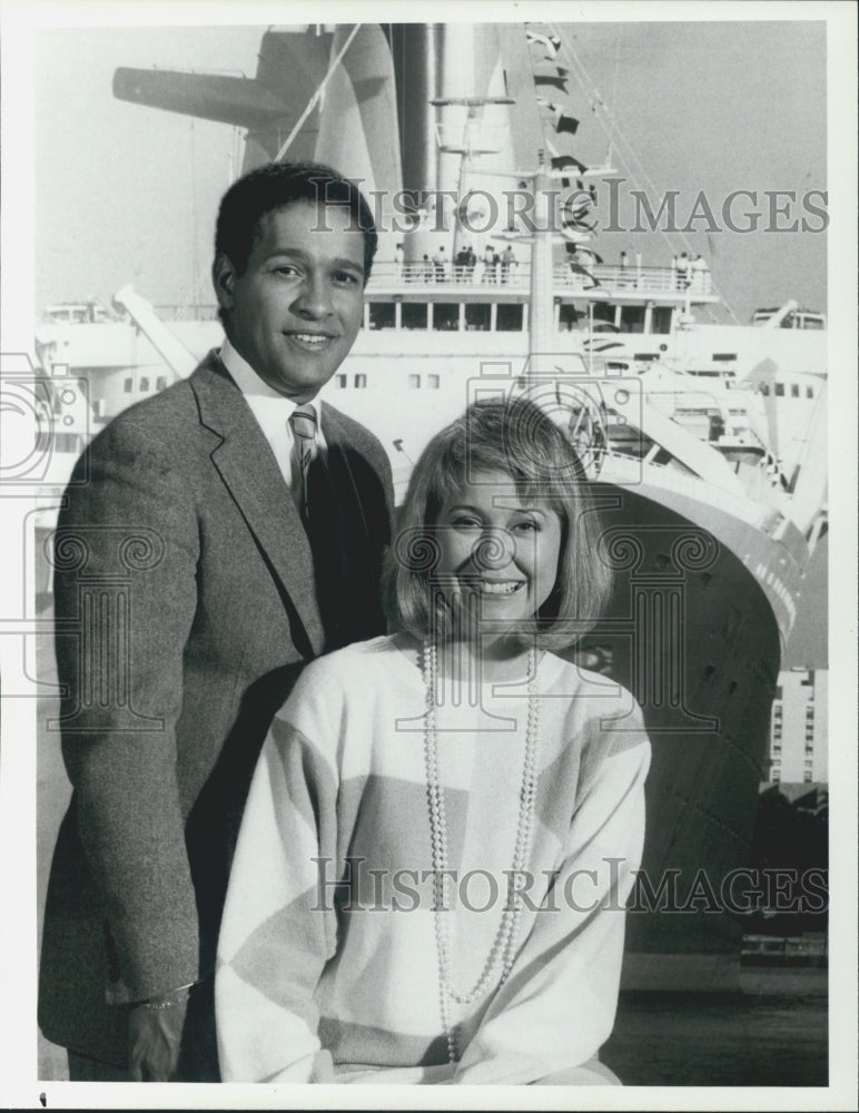 1986 Press Photo Bryant Gumble Jane Pauley NBC News Today Show Anchors Hosts - Historic Images