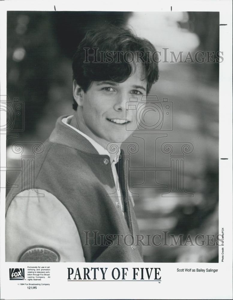 1994 Scott Wolf Actor Party Of Five Television Series Historic Images 1994 scott wolf actor party of five television series historic images