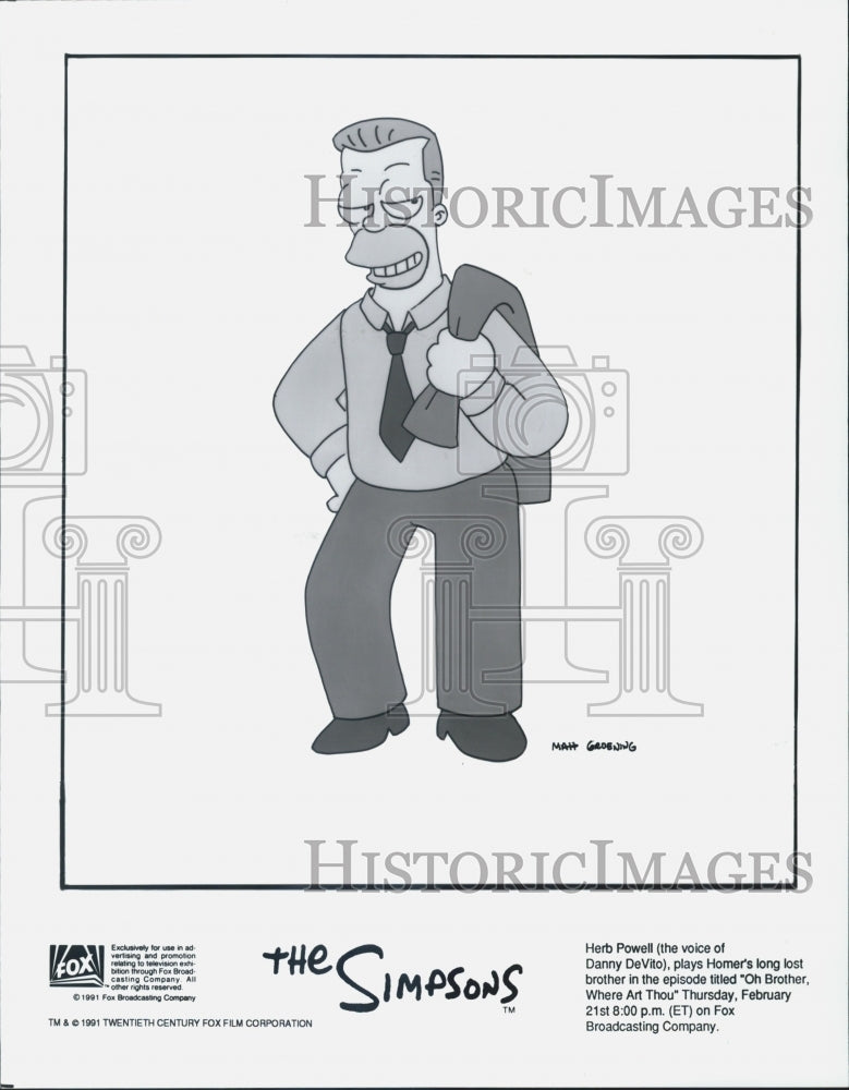 1992 Press Photo The Simpsons - Historic Images