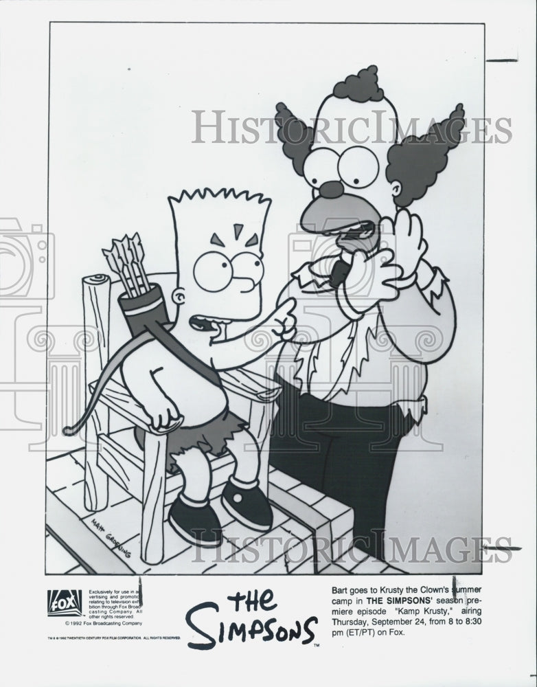 1993 Press Photo The Simpsons - Historic Images