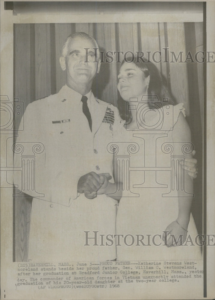 1968 Katherine Stevens Westmoreland With William C. Westmoreland - Historic Images