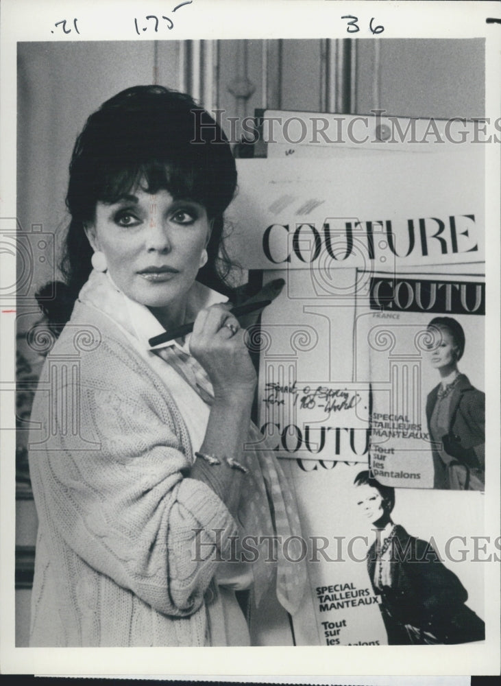 1985 Press Photo Joan Collins in &quot;Sins&quot; - Historic Images