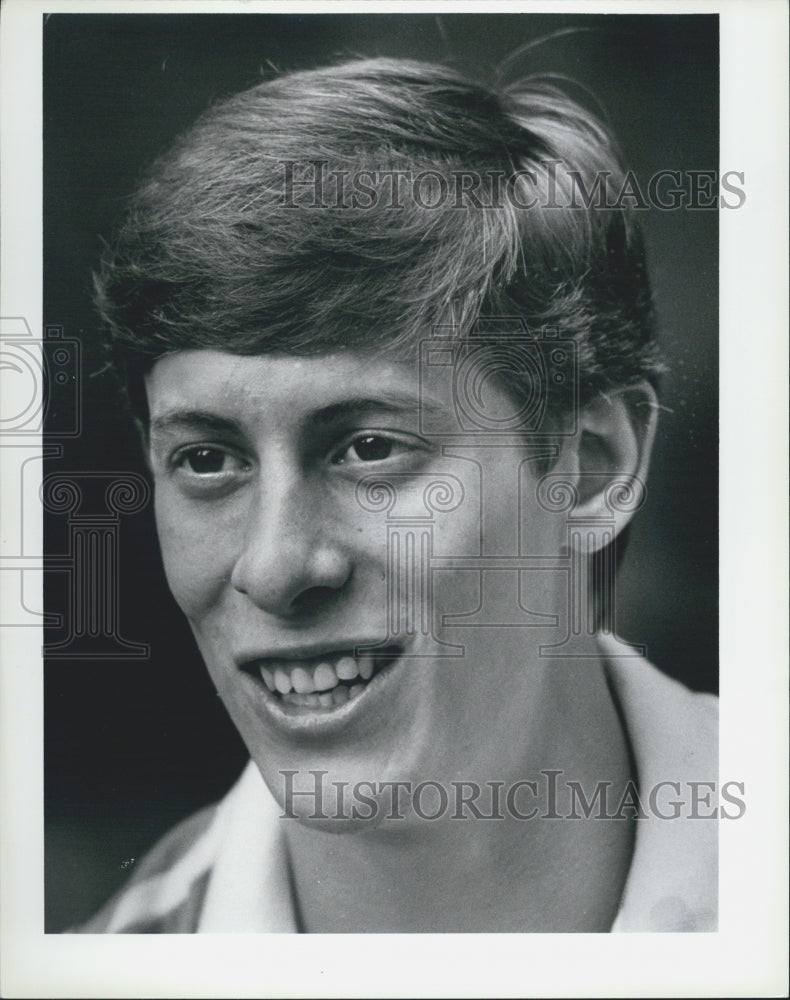 1984 Press Photo Tim Daggett Olympic Gymnast W. Springfield - Historic Images