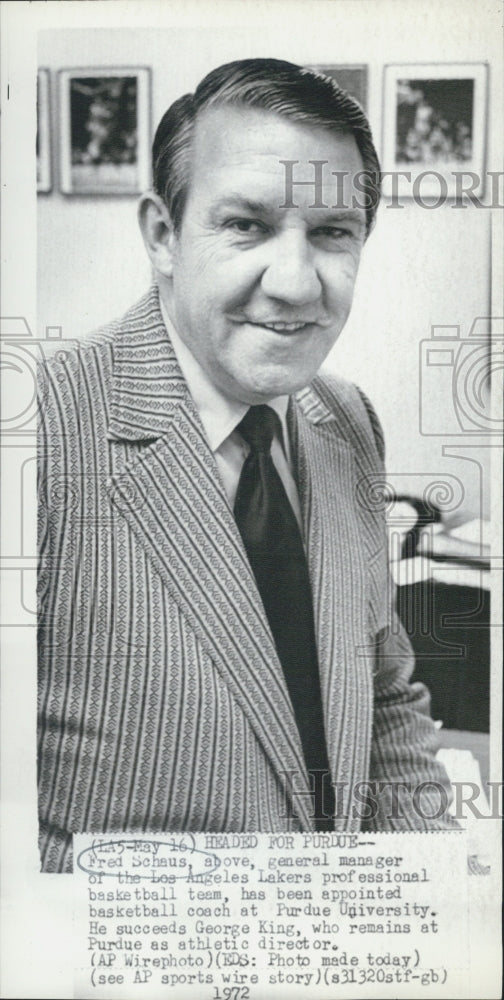 1972 Fred Schaus - Historic Images