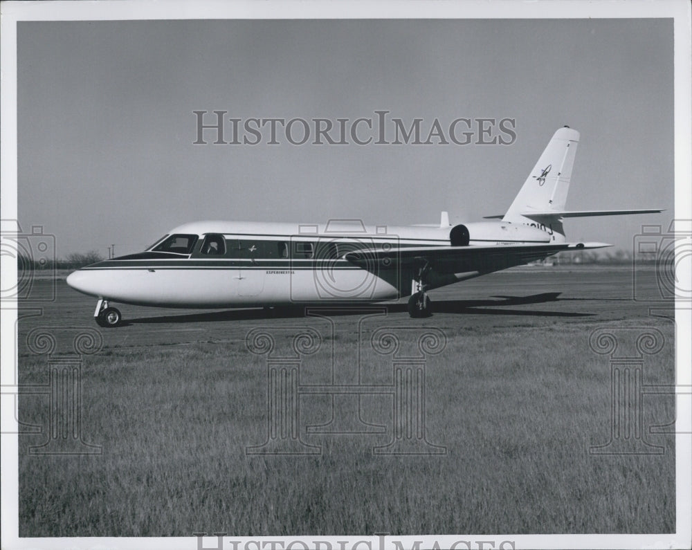 1963 Press Photo Jet Commander Business Jet On Runway - RSG35961 - Historic Images