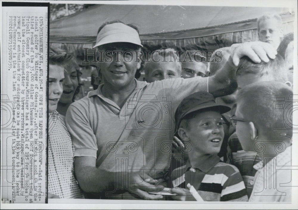 1959 Bo Wininger,golfer,winning Milwaukee Open with a 64 - Historic Images