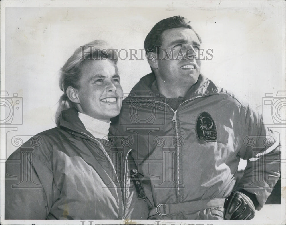 1964 Penny Pitou &amp; Egon Zimmerman - Historic Images