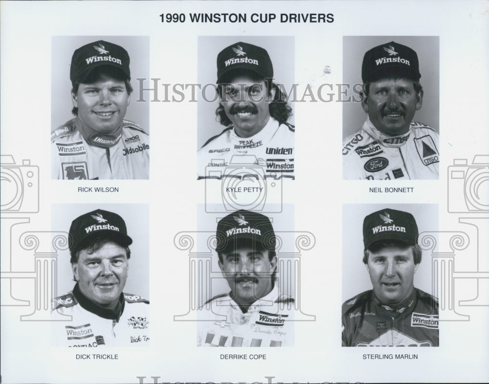 1990 Press Photo Winston Cup Drivers - Historic Images